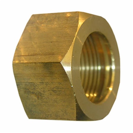 0.37 In. Brass Compression Nut, 6PK